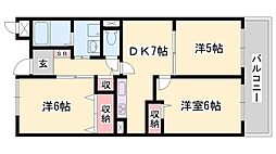 間取図画像 3DK