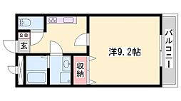 セピアコンフォース 1Kの間取図画像