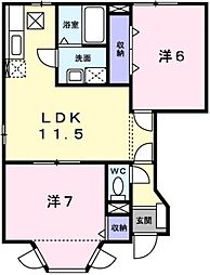 間取図画像 2LDK