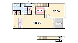間取図画像 1LDK