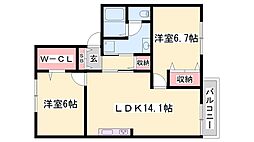間取図画像 2LDK