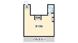 ハイツソレイユ ワンルームの間取図画像