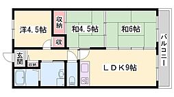 サンライフ歌野橋 3LDKの間取図画像