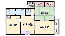 はぴねすハイツ喜田 2階/-