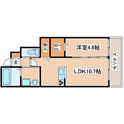 Gran Village御着 1LDKの間取図画像