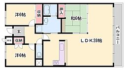 ロイヤルステイツ東辻井 2階/-