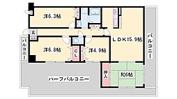 リベール姫路駅前 4LDKの間取図画像