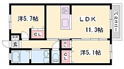 ローザンコート 2階/-