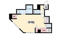 エーデルハイム 1Kの間取図画像