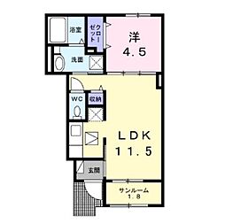 ベル フィオーレA 1階/-