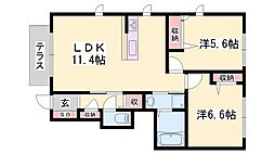 カーサトレス B棟 1階/-
