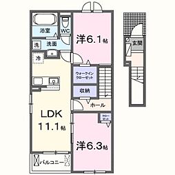 サンセールIX B 2階