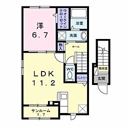 ルニV 2階/-