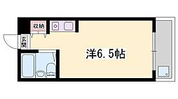 ハッピーコート駅前 ワンルームの間取図画像