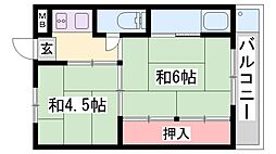 ビレッジハウス朝日ヶ丘 1階/-