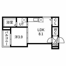 ルアナテラス 1LDKの間取図画像