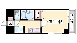 コーポサンライズ 1Kの間取図画像