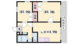ハイツ松本 2階/-