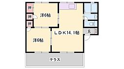 セジュールI・S 2LDKの間取図画像