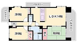 リバーオーク 6階/-