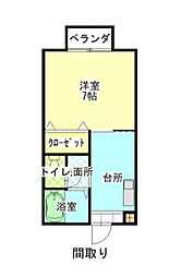 フレグランスUTA 　A棟 1階/-