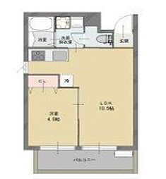 プレミール小野王子町 1LDKの間取図画像