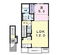 ルミナ手柄 1LDKの間取図画像