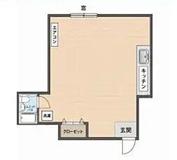 フレッシュコーエイ ワンルームの間取図画像
