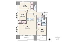 間取図画像 3LDK