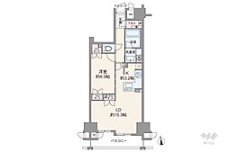 ブランズ車道駅前 1LDKの間取図画像