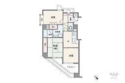 ダイアパレス植田 3Kの間取図画像