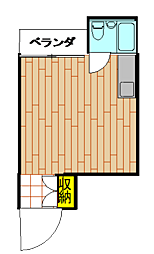 上落合ユニオンビル ワンルームの間取図画像