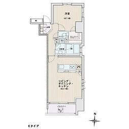 エスティメゾン錦糸町II 15階1LDKの間取り