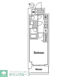 ザ・レジデンス・オブ・トーキョーＨ20イーストタワー 5階1Kの間取り