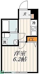 GRANPARK北綾瀬 3階1Kの間取り