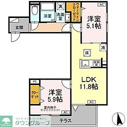 間取図画像 2LDK