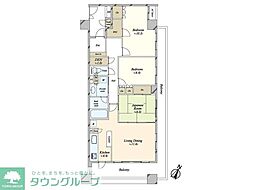 エスタガーデン 10階3LDKの間取り