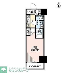 プレール・ドゥーク両国IV 5階1Kの間取り