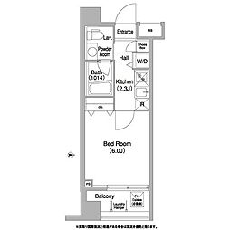 コンフォリア本所吾妻橋 2階1Kの間取り