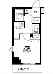 リガーレ本所吾妻橋 6階1Kの間取り