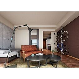 ルブリカントアラカワベース 2階ワンルームのリビング/ダイニング