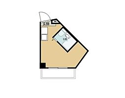 押上PARKSQUARE ワンルームの間取図画像
