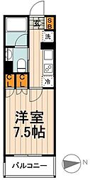 コンフォリア秋葉原EAST 1Kの間取図画像
