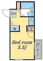 グラン立石 ワンルームの間取図画像