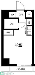 メゾン・ド・ヴィジオン ワンルームの間取図画像