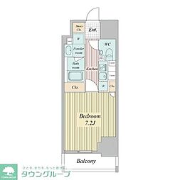 スタンズ大島 1Kの間取図画像