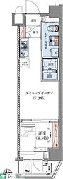 CREATIF蔵前 1DKの間取図画像