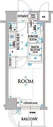 ARTESSIMOMONDO 1Kの間取図画像