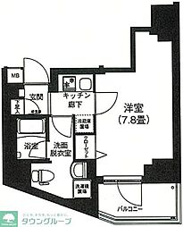 アイルプレミアム本駒込 1Kの間取図画像