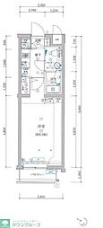 ARTESSIMOALLES 1Kの間取図画像